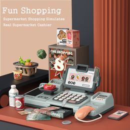 Cocinas Jugar Comida Simulación Supermercado Cajero Niños Juguete Juegos de compras Casa Rompecabezas Juguetes para niños 230705