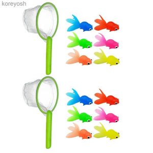 Cuisines Jouer à la nourriture en caoutchouc souple Costume de poisson rouge Jouets de bain pour enfants TPR Pêche Aquarium Stockage en plastique Enfants Ornement Jeu Enfants Jouets d'eau éducatifs L231104