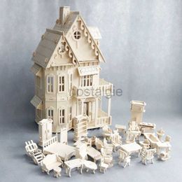 Playes de cocinas Food Wooden Dollhouse Muebles en miniatura Juguete para muñecas DIY DISMBLE DE MULLES DIBLICOS FIRMA JUEGA 3D Puzzles Juguetes Regalos para niños 2443