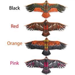 Kite Accessories 1.1 meter eagle kite with 30 meter kite string large aircraft eagle flying bird kite childrens best family travel garden sports WX5.21