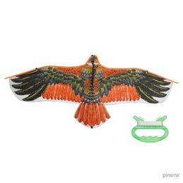 Accessoires de cerf-volant cerf-volant aigle de 1.1m avec ligne de cerf-volant de 30 mètres, grand avion, cerf-volant d'oiseau volant, meilleur cadeau pour enfants, voyages en famille