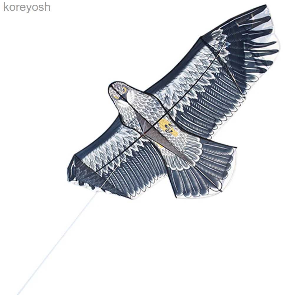 Acessórios de pipa 1.5m/1.8m grande águia kite fácil de voar na brisa grande aço águia cinto de águia dourada esportes ao ar livre l231118