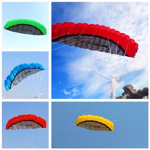 Kite Accessories 2.5m large Dual Line Stunt Sport soft Kite with control bar kitesurfing outdoor toys flying kiteboard 230712
