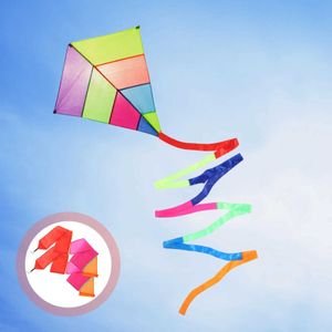 Accessoires de cerf-volant 2 Rainbow Tail Ruban Kite Tail Sky Streaming Drone Game Outdoor Adult Nylon Cloth RC Accessories Party Streaming Media WX5.21