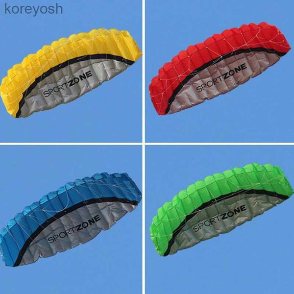 Accesorios para cometas Envío gratis 250 cm doble línea truco cometas voladoras juguetes para niños kite surf cometas de playa cometas de viento profesionales fábrica sportL231118