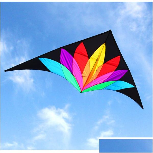 Accesorios para cometas 2M Gran Delta Flying Toys Line Kids Kites Factory Vuelo String Reel Beach Wind Parrot Game Drop Delivery Gifts Dhdi7