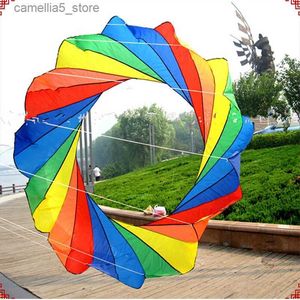 Kite Accessoires gratis verzending 2m show kite ring vliegeren hanger kite windzakken kite fabriek nylon kite accessoires Kinderen outdoor games Q231104