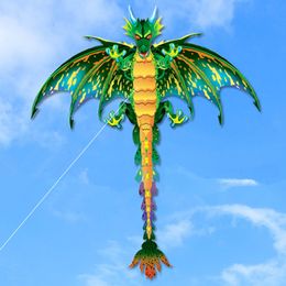 Kite Accessoires 3D Pterosaur Kite Dier Dinosaurus Lange Staart Enkele Lijn Outdoor Sport Leuk Speelgoed Kinderen Gift Met 100M 230719