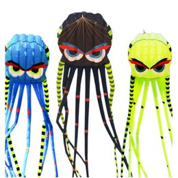 Kite Accessoires 8-meter Driedimensionale Grote Octopus Vier Kleuren Zachte Volwassen Outdoor Kite Waterdicht en Scheurbestendig Nylon Materiaal 230706