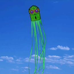 Kite Accessories Beginner Octopus Kite Portable Octopus Kite Color Glasses Octopus Kite Outdoor Fun Easy Flying with Long Tailed Children WX5.21