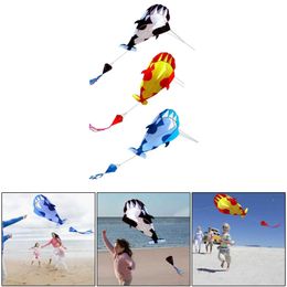 Accesorios de cometas Cartoon ballena Kite Regalo para paraguas inflables grandes para camping Beach Sports WX5.21