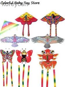 Accessoires de cerf-volant aigle cerf-volant abeille poisson rouge papillon cerf-volant enfants cerfs-volants volants jouets d'extérieur jouets de jardin pour enfants cadeau L231118