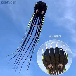 Vliegeraccessoires Gratis levering van 8M 13 kleuren massief stereoscopisch grote octopus Zachte vlieger Opblaasbare vlieger Scheurvast en gemakkelijk te vliegen Power KiteL231118