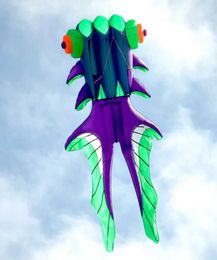 Accessoires de cerf-volant Livraison gratuite de 8 m kit de poisson volant de vent professionnel kit de vent grand kit doux kit adulte défilement extérieur jouet papaya wx5.21