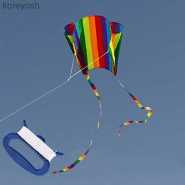 Accesorios para cometas Niños Interactivos Azulejos largos Arco iris Parafoil Flying Kite Educativo para jugar para juguetes creativos al aire libre El mejor regalo para OutdL231118