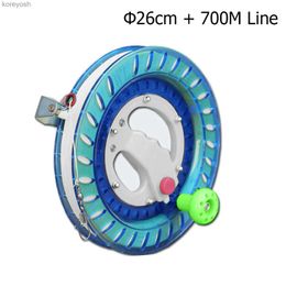 Kite Accessoires Kite Reel Winder Fire Wheel String Flying Handle Tool Twisted String Line Outdoor Ronde Grip Voor Fying Kites 200/400/700M LineL231118