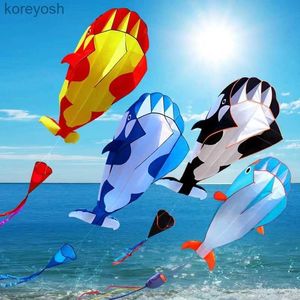 Accessoires de cerf-volant Livraison gratuite grand cerf-volant doux dauphin cerf-volant ligne de cerf-volant en nylon cerfs-volants animés volant gonflable cerf-volant volant Kitestoys pour enfants L231118