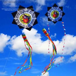 Kite Accessoires gratis verzending nieuwe gossip kite fly voor buitenspeelgoed parachute vliegers voor volwassenen reel kevlar weifang ripstop nylon kite fabriek Q231104