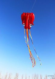 Accesorios para cometas, envío gratis, nuevos juguetes voladores de cometas de pulpo para niños, cometas inflables, cometas para colorear, juguetes al aire libre, líneas para cometas de energía eólica