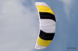Accesorios de cometa para principiantes, divertidos deportes al aire libre, potencia de 1,4 m, línea Dual, paracaídas acrobático, cometa de playa