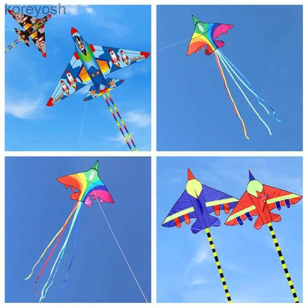Kite Accessoires Gratis Verzending Vliegtuig vliegers speelgoed voor kinderen vliegers string lijn vliegende vechter vliegeren speelgoed power kite Kind kiteL231118