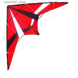 Drachenzubehör Professioneller Sport 72 Zoll Power Stunt Kite Dual Line Triangle Kite Gutes Flugspielzeug mit Griff und Linie Q231104