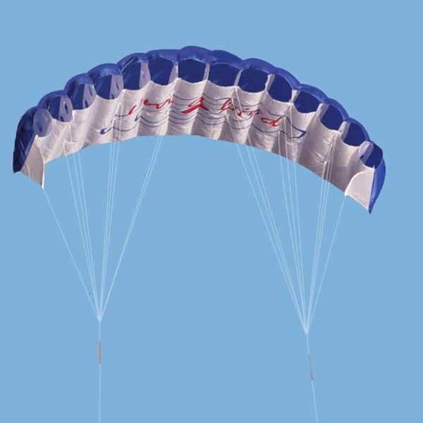Accessoires de cerf-volant Rainbow parachute Outdoor Fun Dual Line Stunt Parafoil Sports Beach Kite enfant drôle jouet shocker Education jouets Parachutisme jouet 230625