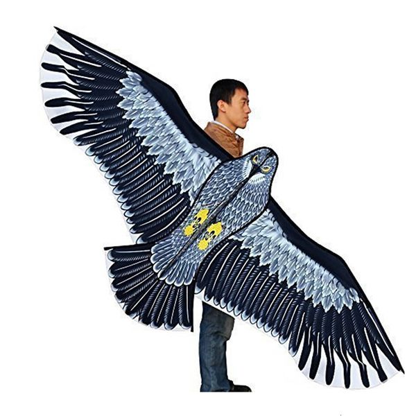 Accessoires de cerf-volant Jouets 1 8m Puissance Marque Énorme Aigle Avec Corde Et Poignée Nouveauté Jouet Cerfs-Volants Aigles Grand Volant 230705