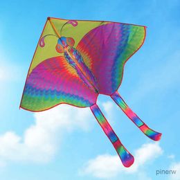 Accesorios para cometas YongJian Bright Butterfly Kite Cometa tradicional Fácil de volar Weifang Kite Factory Juguetes al aire libre Regalos navideños para niños