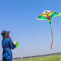 Accesorios para cometas Cometa YongJian Cometa de Loro para niños y Adultos Cometas de Animales para Juegos y Actividades al Aire Libre Cometa de una Sola línea con Herramientas Voladoras