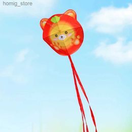 Vliegeraccessoires yongjian kleine fruit vlieger appelbeer kite ouder-kind buitensporten gemakkelijk te vliegen cartoon vlieger schattige vlieger voor volwassenen of kinderen y240416