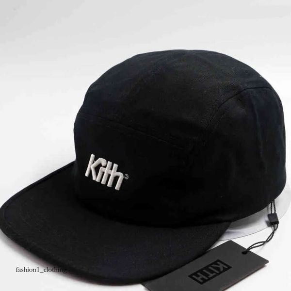 Kith Casquette de Camp à 5 Panneaux Casquette de Baseball réglable Snapback Casquettes de Camionneur Hip Hop pour Hommes Femmes Chapeau de Papa décontracté Pare-Soleil en Plein air Kith Hat 496