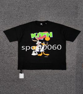 Kith Cracked Gedrukte Bugs Bunny Basketball Series Joint Name High Street Beauty Trendy Men and Women Round Neck Loose Short Sleeve7479166
