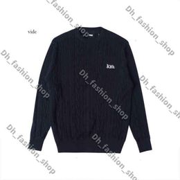 Kith broderie Trendwey Trickwear British Academy Style Min Bottom Pullor Pull Men's Men's Automne / Winter Pull 6790 4066