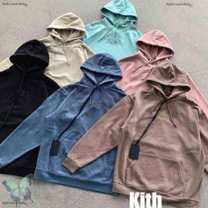 Kith Hoodie Borduren Kith T-shirt Sweatshirts Mannen Vrouwen Box Sweatshirt Met Capuchon Kwaliteit Binnen Tag 293