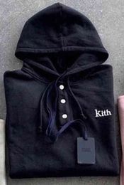 Kith sweat à capuche broderie Sweatshirts hommes femmes boîte sweat à capuche qualité à l'intérieur de la veste 399 214