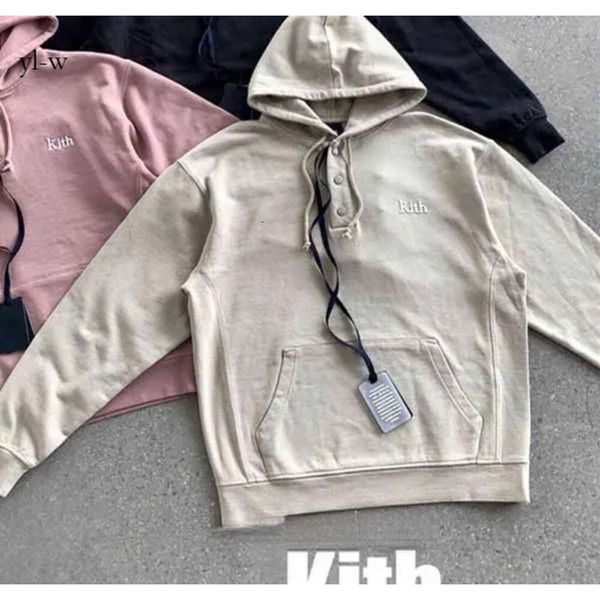 Kith Sweat-shirts à sweats à sweat 2023 Nouvelle broderie Kith Sweatshirts Sweats Men Femmes Box Sweatshirt Hooded Quality Inside Tag Kith 1535