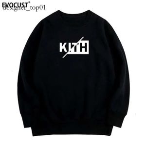 Kith Men's Sweatshirts Designer Sweatmes Streetwear Fashion Kith Couple d'adolescents Instagram pour femmes Sweatshirts de cou rond pour femmes Kith Sweat à sweat 9900