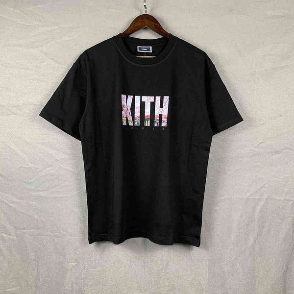 Kith Hommes T-shirts Kitt Couple T-shirt À Manches Courtes Marque De Mode Été Design Sens Niche Tendance Porter Ty5g T-shirts Marques S02