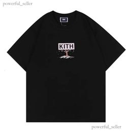 Kith Mens Design T-shirt printemps été 3color thes Vacation Sleeve Casual Letters Printing Tops Taille Range S-XXL 227