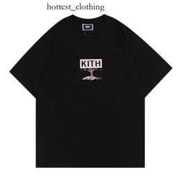 Kith Mens Design T-shirt printemps été 3color thes vacances manches courtes lettres décontractées d'impression tops taille gamme s-xxl 120