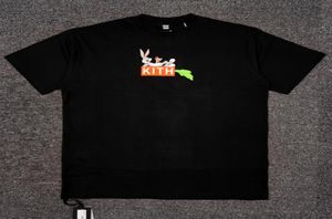 Kith Nieuwe Carrot Box Cartoon Print Bugs Bunny Joint Series Mens en Womens High Street Round Neck Short Sleeve TShirt1895064