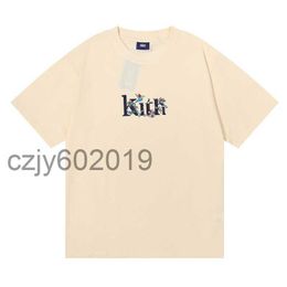 Kith Niche Brand Trendy Creative Printing Street Couple Casual Trend Trenk à manches courtes Round Round T-shirtjahq