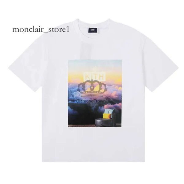 Kith Shirt Designer T-shirt Short Short Luxury Major Brand Rap Classic Hip Hop Singer masculin Tokyo Retro Street Fashion Brand T-shirt 8680