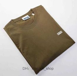 kith shirt Cinq couleurs petit kith tee 2022ss hommes femmes été colorant t-shirt de haute qualité hauts boîte ajustement à manches courtes pierres île 3 GQ60