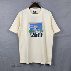 Kith Shirt Mens Designer T-shirts TE-shirts T-shirts pour hommes T-shirts surdimensionnés T-shirt 100% coton Vintage à manches courtes Us Size Kith Sweat 602