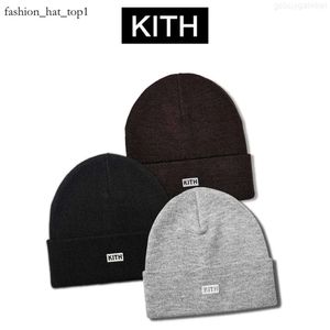 Kith Pequeño Estándar Clásico Bordado Algodón Diseñador Calle Otoño e Invierno Moda fría kith sombrero Gorro de punto de algodón sombreros de zorro blanco 1597