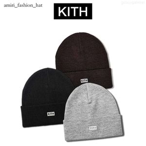 Kith Petit Standard Classique Broderie Coton 2024 Designer Street Automne et Hiver Mode Froide kith chapeau Coton Tricoté Chapeau blanc renard chapeaux 1007