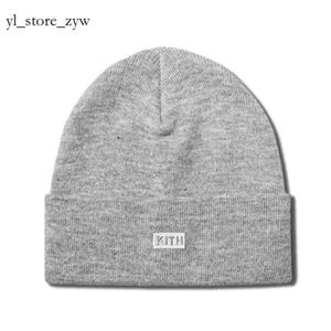 Kith Petit Standard Kith Chapeau Classique Broderie Coton Chapeau Rue Automne et Hiver Chapeau Froid Haute Qualité Chapeau Coton Tricoté Chapeau 2024 Chapeaux De Créateurs De Mode 7482