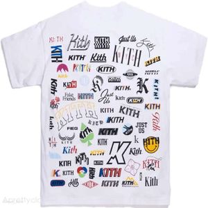 Kith T-shirt 2024 Nieuwe Kite Designer Mens Nover Tee Monday Exclusive Back AOP Classic Short Sleeve T-Shirt Kith 603